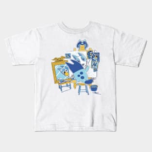 happy bluey funny Kids T-Shirt